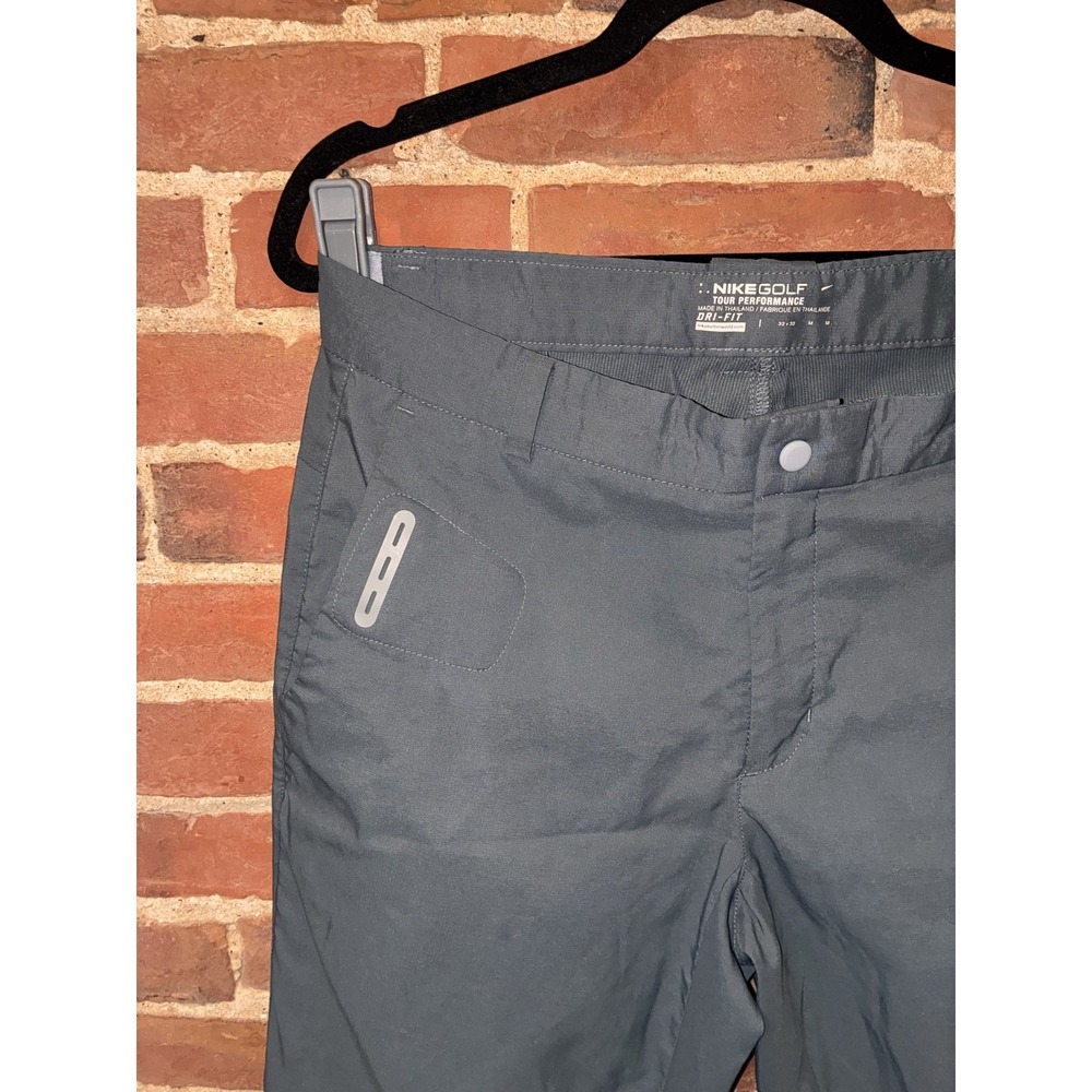 Nike Golf Tour Performance Pants Mens Gray Dri-Fit Straight‎ Leg Sz 32 - Picture 2 of 9